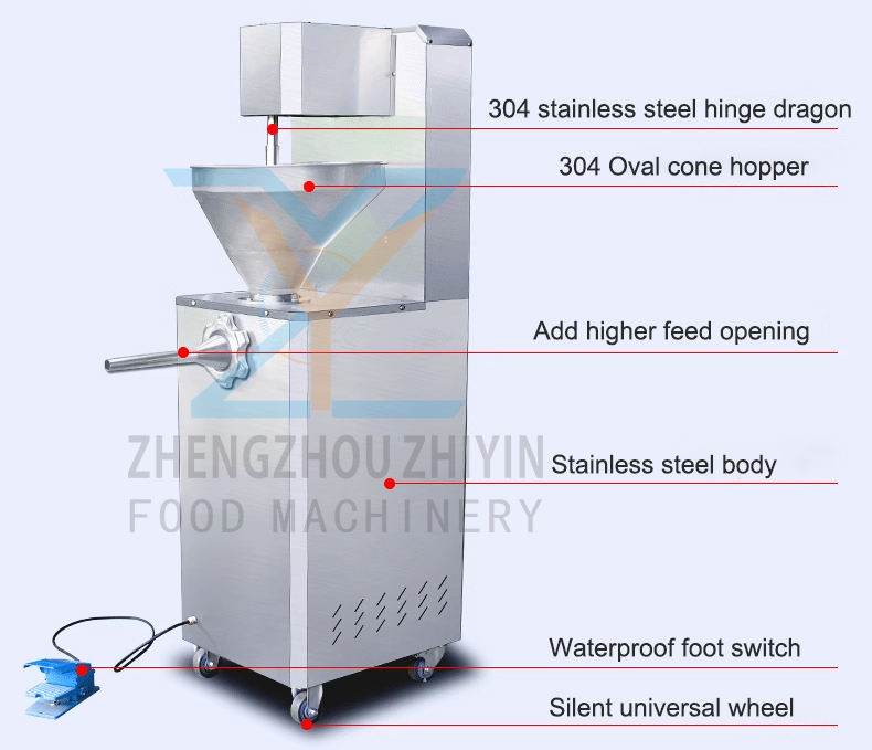 South Africa Hot Selling Electric Sausage Filling Smocking Pump Shirring Process Sausage Make Machine For Chicken Beef